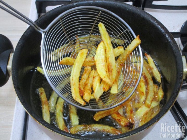 Contacto Scolap Patatine In Acciaio Inox - Contenitore Rimovibile Da 4 Mm, Manico, Ideale Per Cucina E Gastronomia
