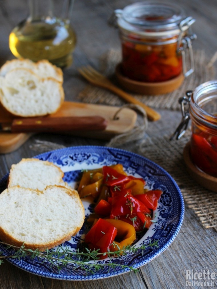 Peperoni in agrodolce in padella