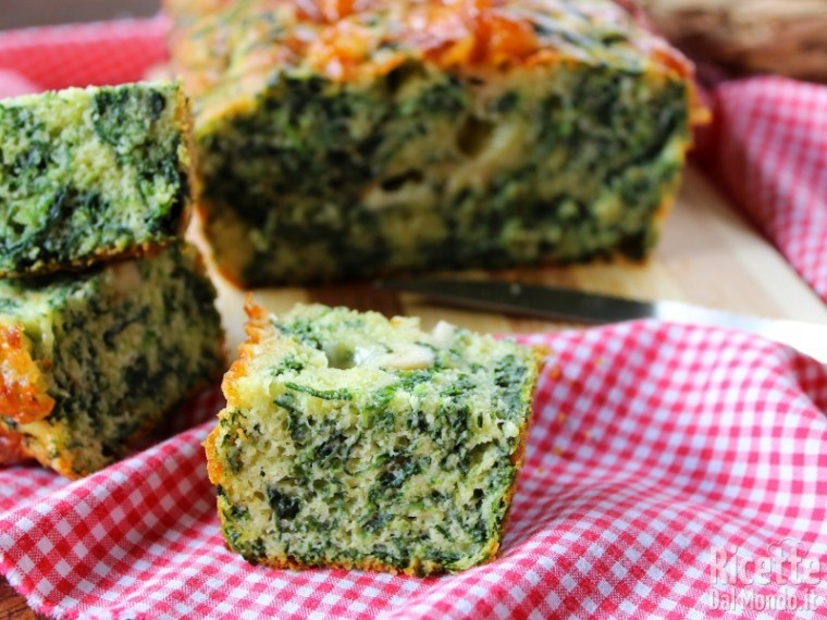 Plumcake agli spinaci semplice