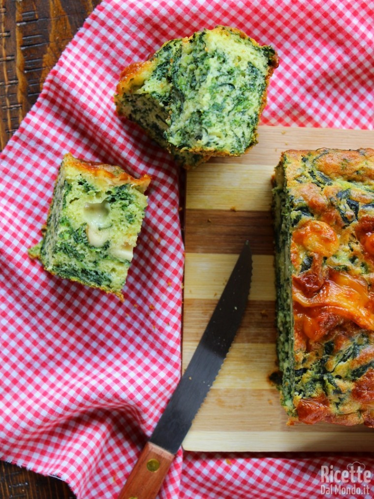 Plumcake agli spinaci soffice