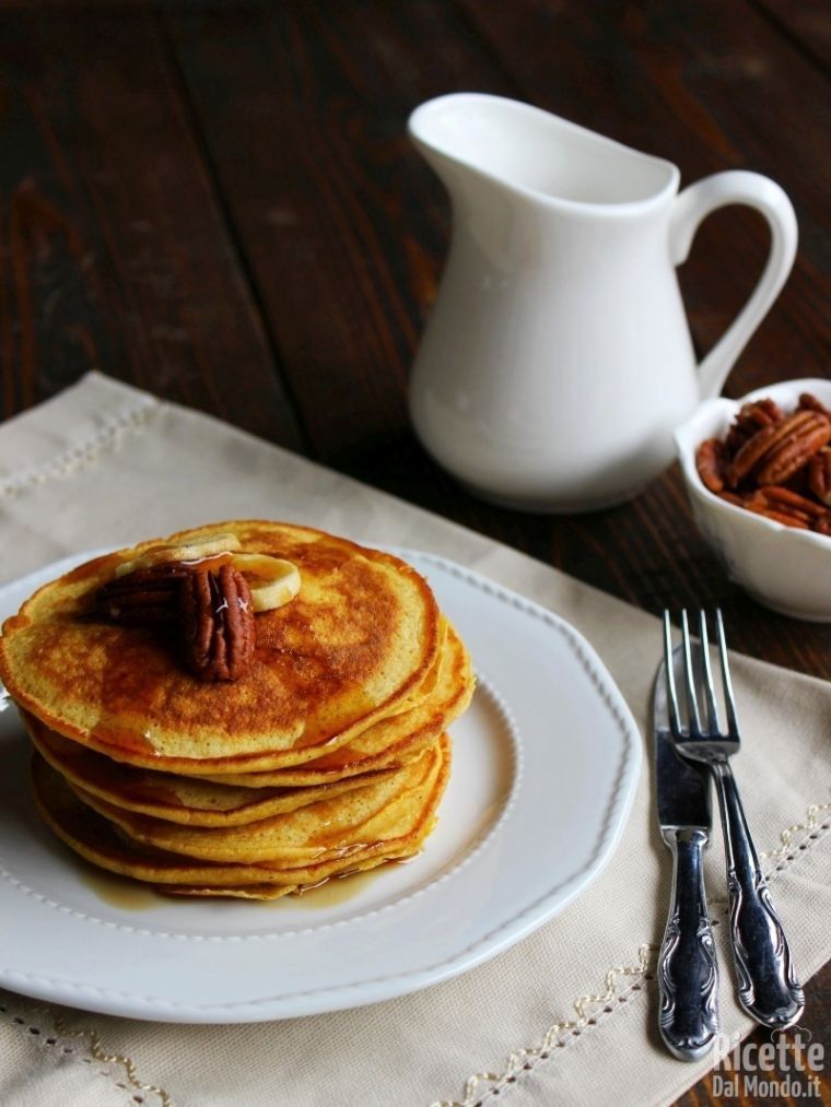 Pancakes alla zucca soffici
