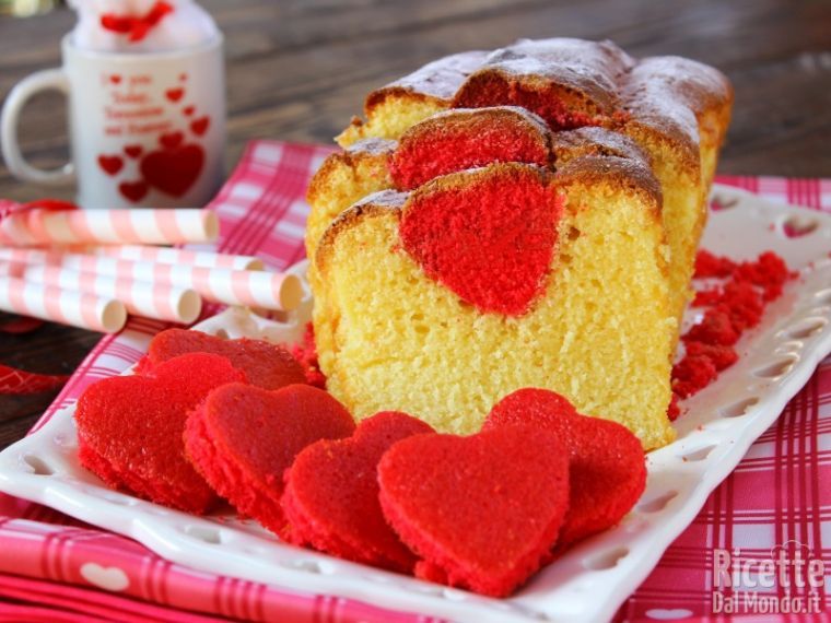 Plumcake con cuore a sorpresa soffice