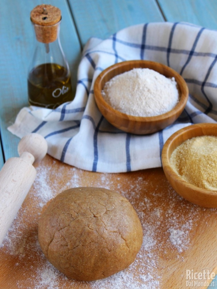 Pasta frolla al farro senza burro e uova
