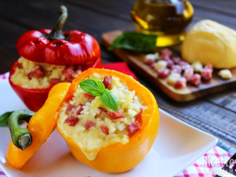 Ricetta peperoni ripieni di riso