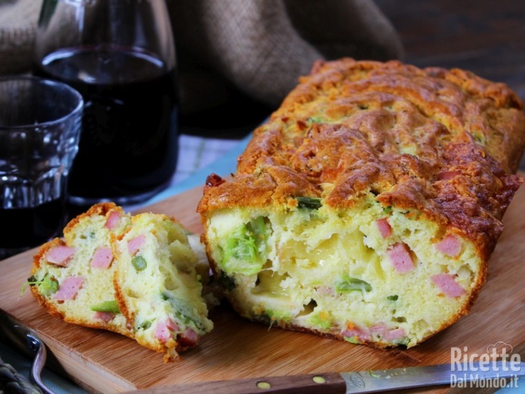 Ricetta plumcake con asparagi e prosciutto