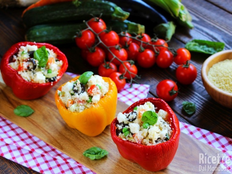 Ricetta peperoni ripieni di cous cous