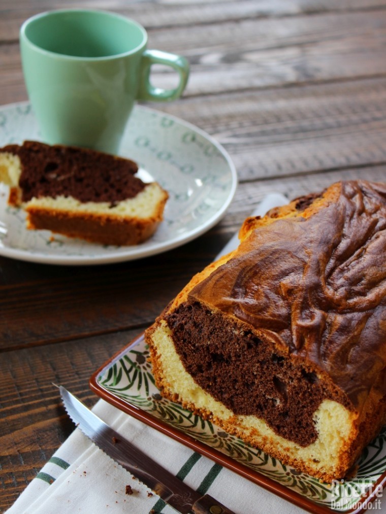 Come fare il plumcake variegato bicolore