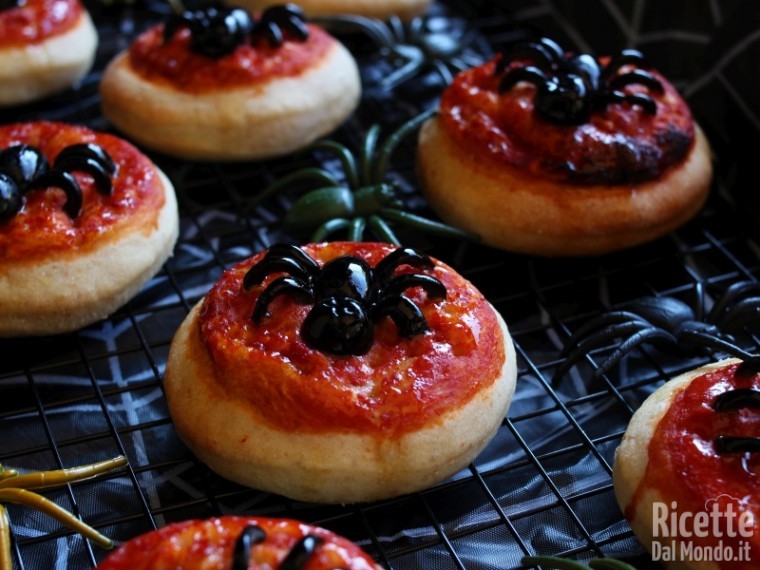 Ricetta pizzette ragno