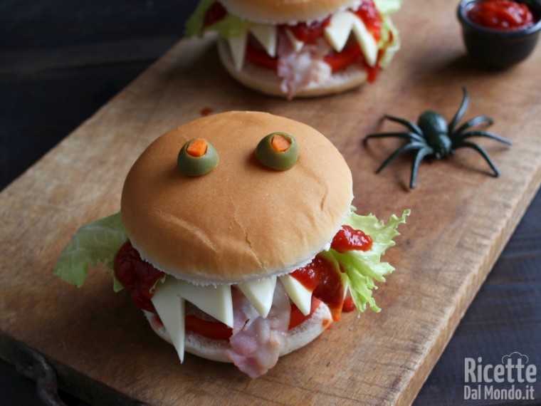 Ricetta panini di Halloween mostruosi