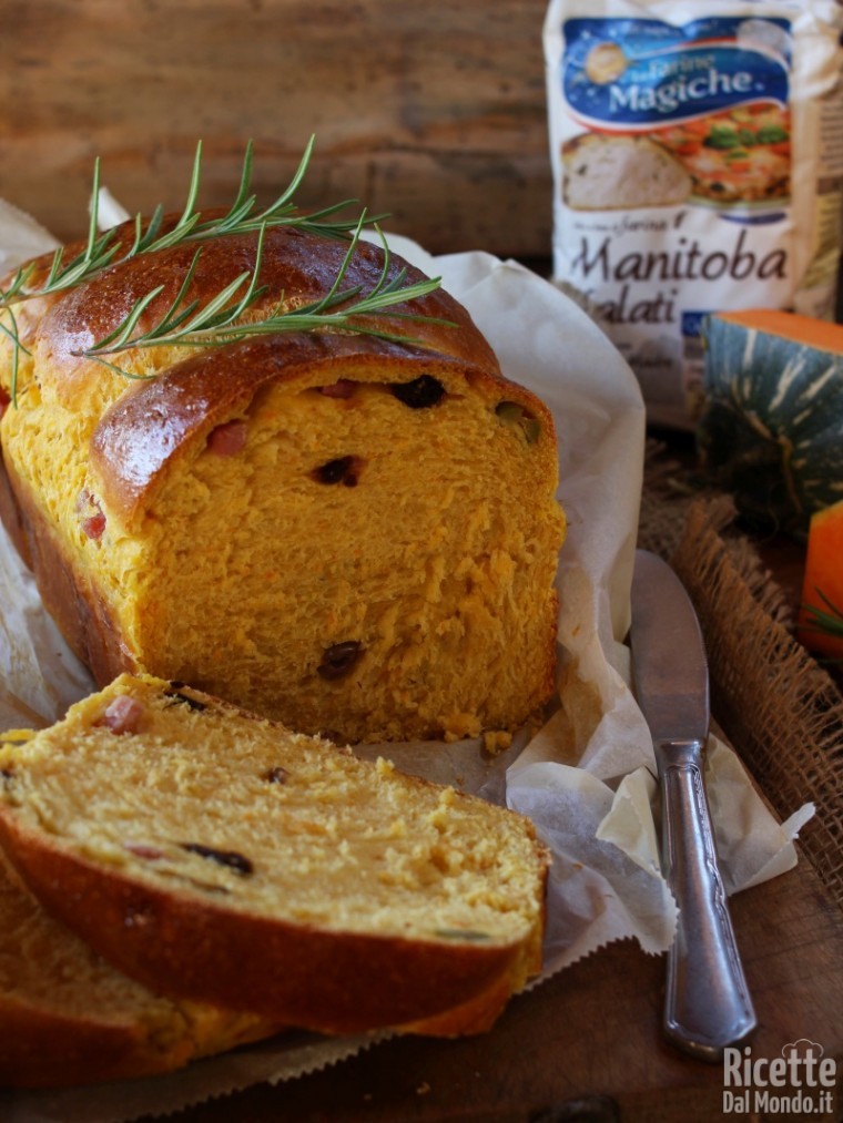 Ricetta pan brioche alla zucca salato