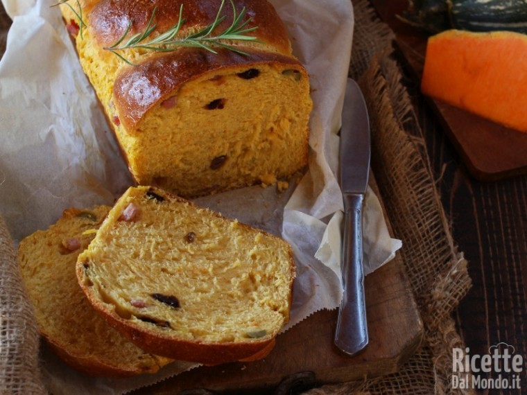 Ricetta pan brioche alla zucca salato
