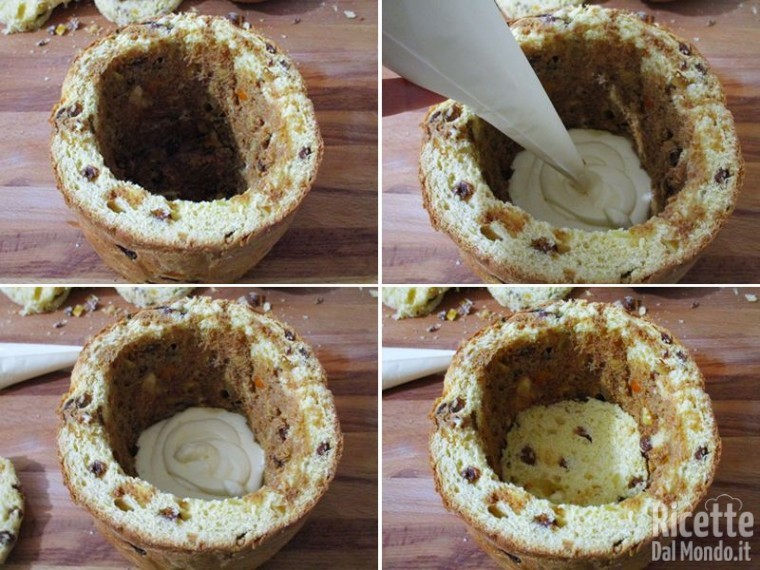 Panettone farcito con crema al mascarpone 8