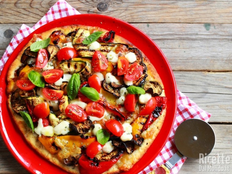 Ricetta pizza alle verdure