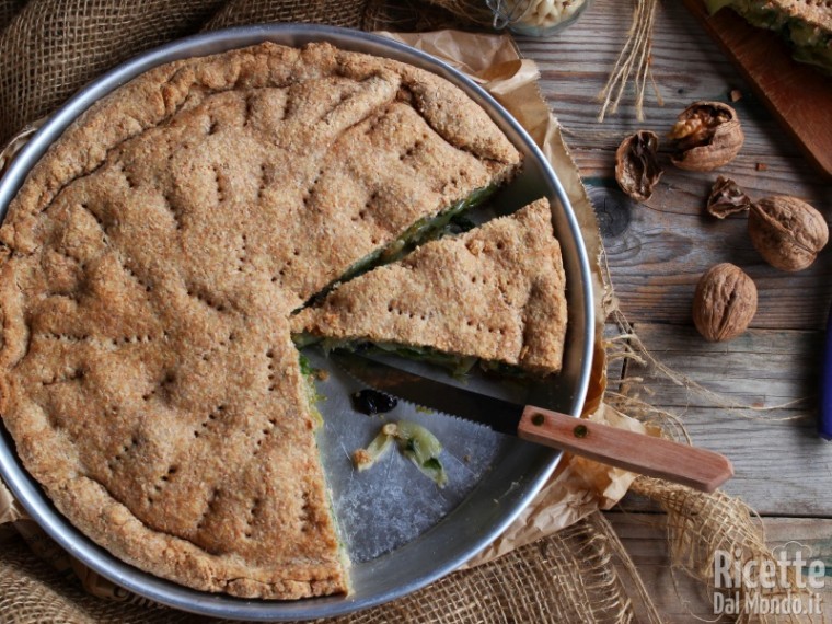 Ricetta pizza di scarola integrale