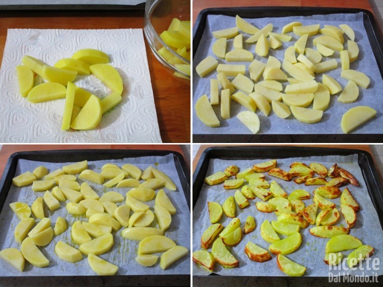 Fusi di pollo al forno con le patate 3