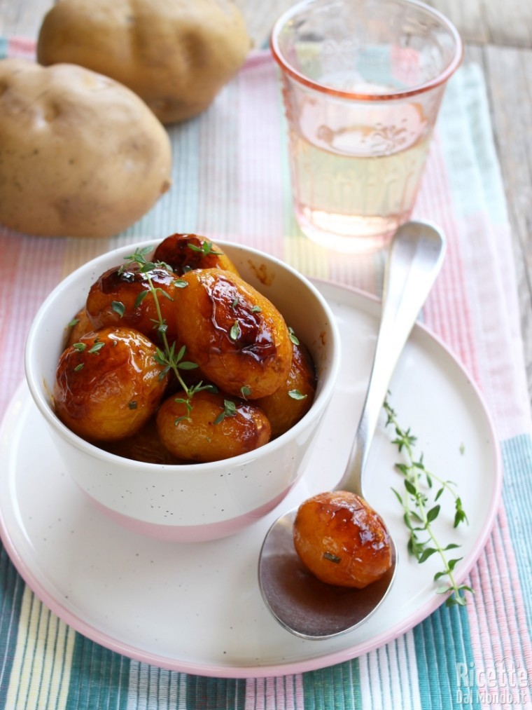 Ricetta patate novelle caramellate