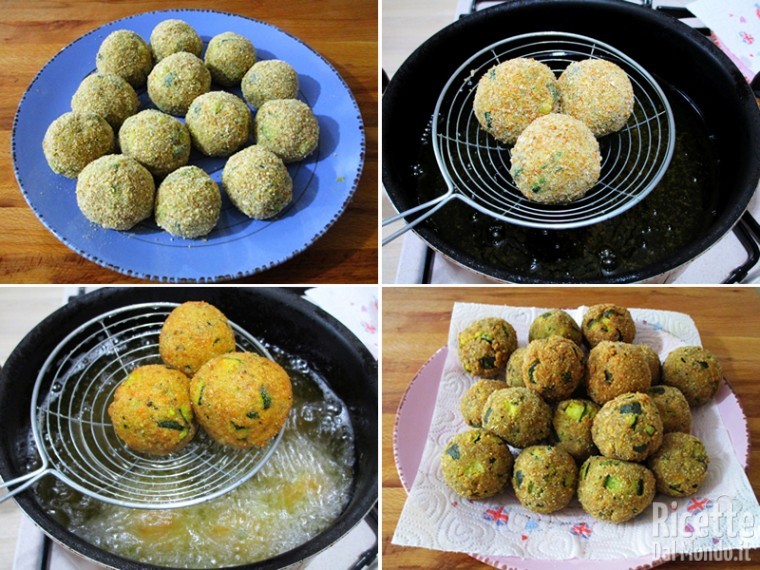 Polpette fritte con le zucchine 9