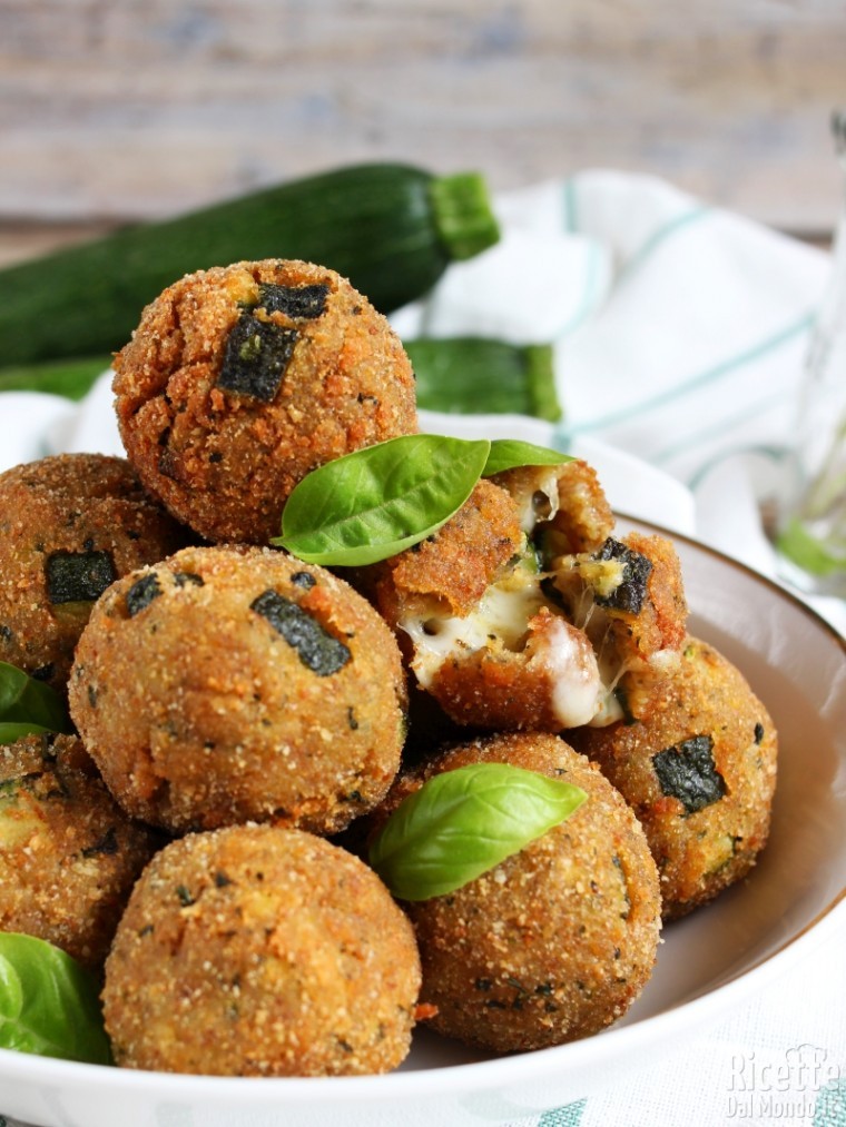 Gustose polpette di zucchine fritte