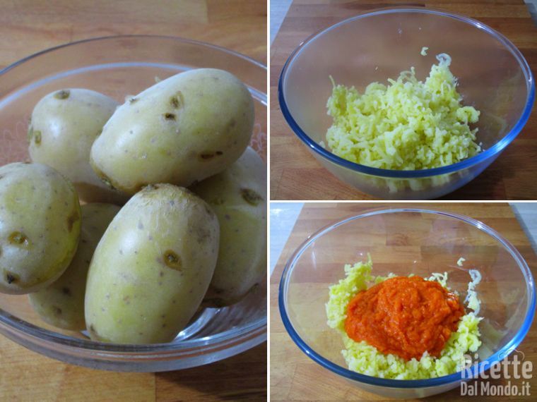Cuocere e passare le patate