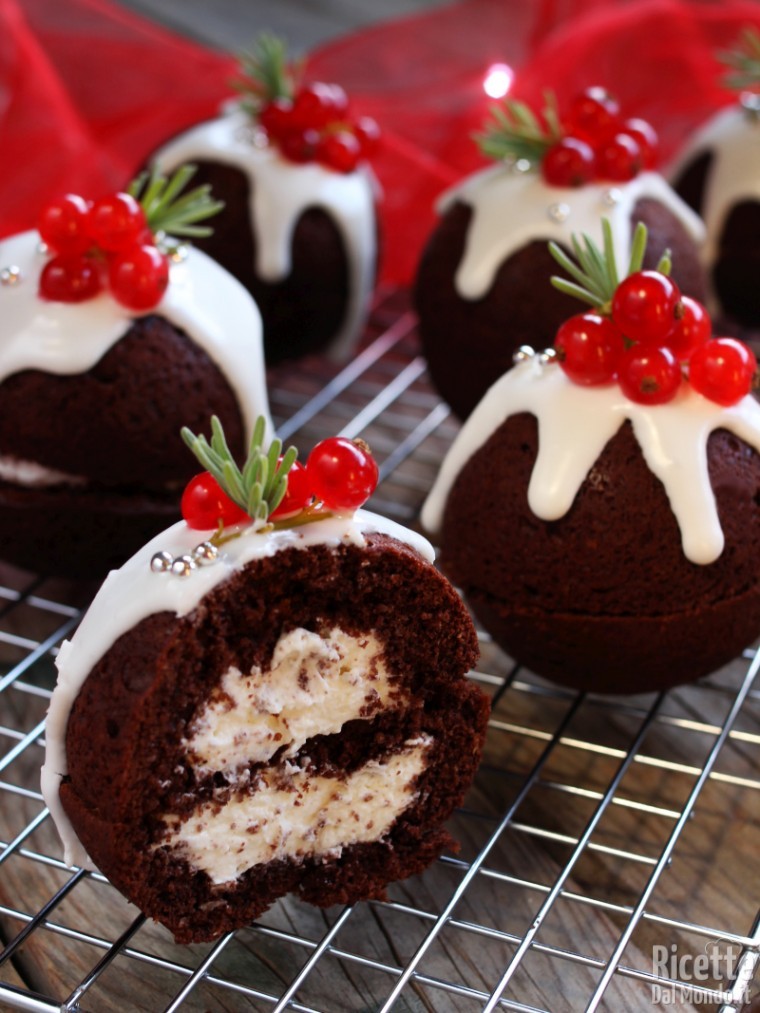 Palline dolci di Natale farcite