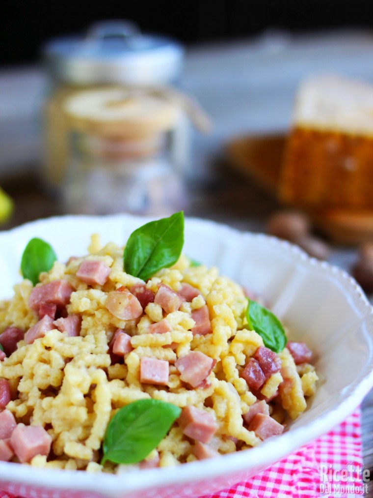 Passatelli emiliani al prosciutto