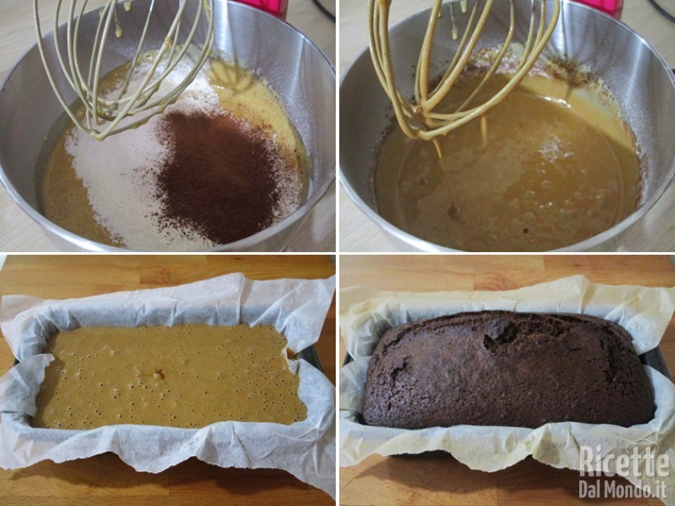 Aggiunger la farina e cuocere il dolce