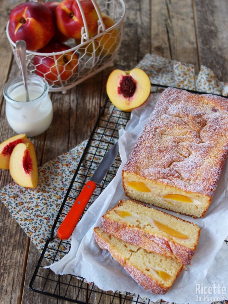 Ricetta plumcake alle pesche sofficissimo