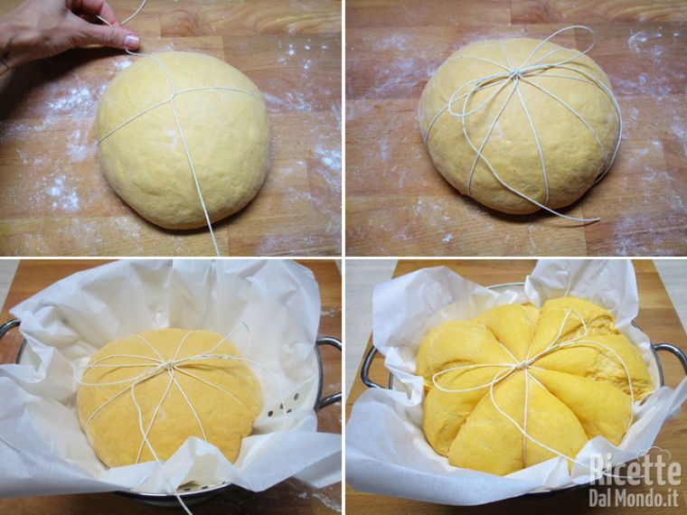 Date al pane la forma della zucca