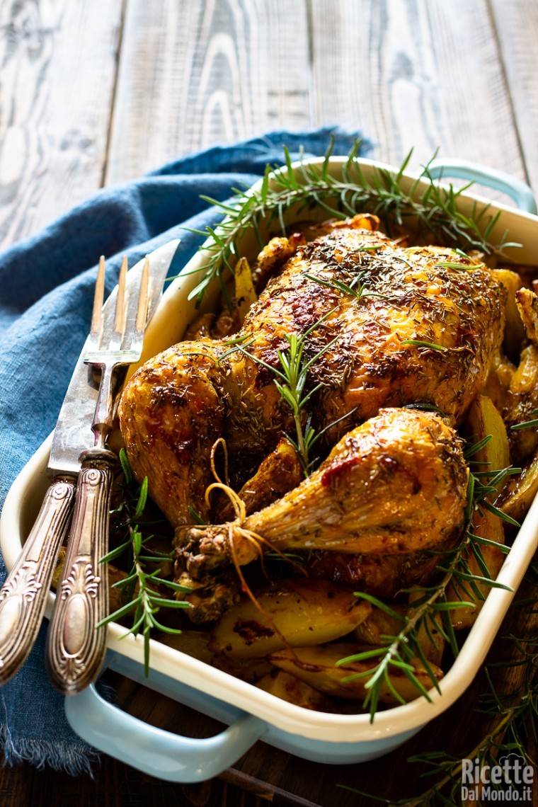 Ricetta pollo arrosto al forno