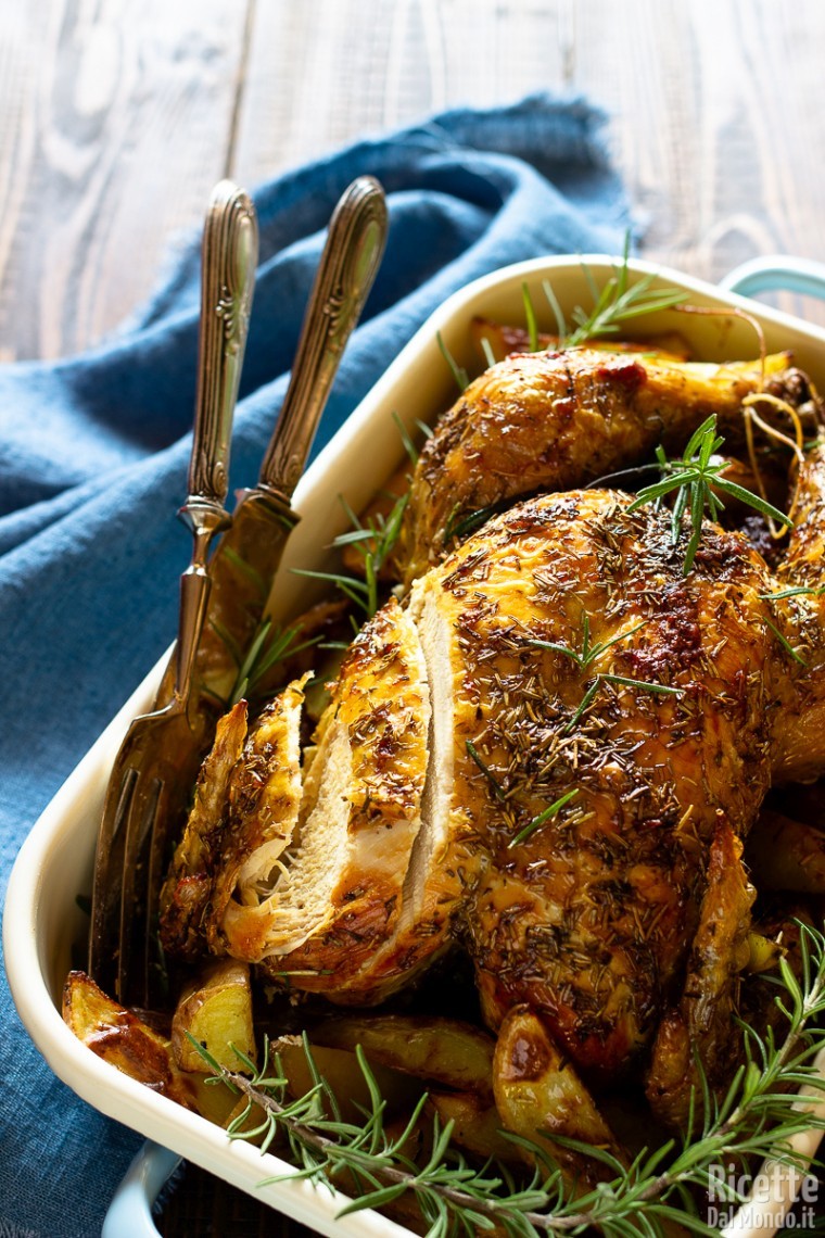Come fare il pollo arrosto con le patate