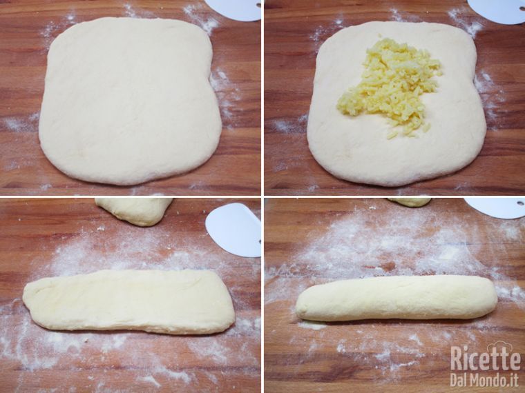 Unire pian piano le patate e formare dei filoncini