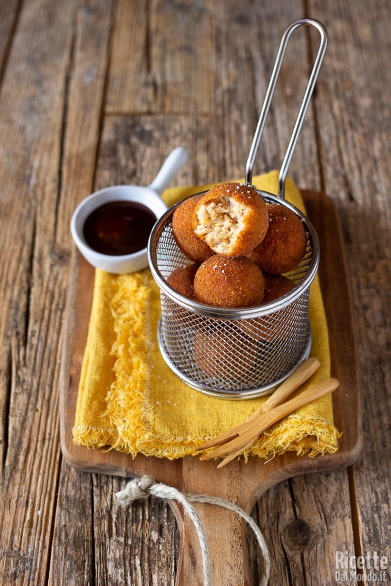 Ricetta polpettine di pollo e prosciutto