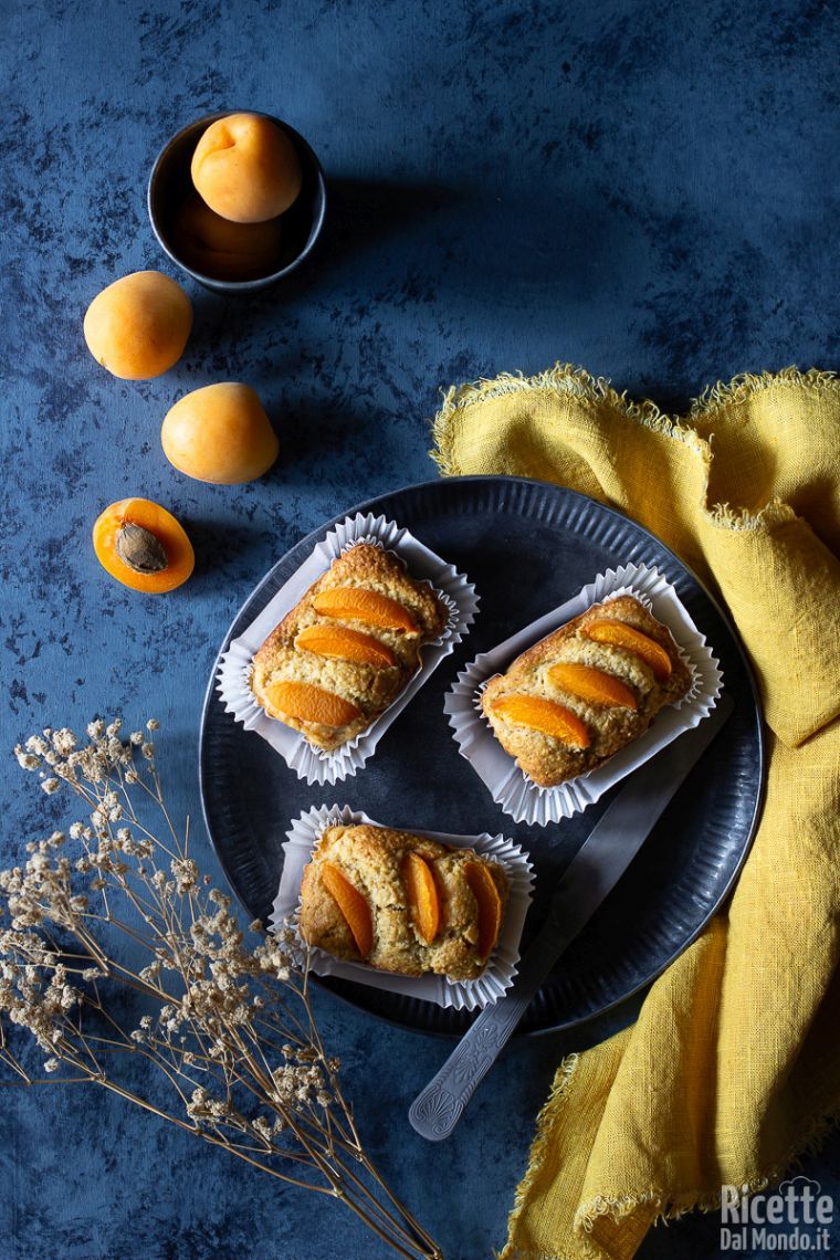 Ricetta mini plumcake integrali alle albicocche