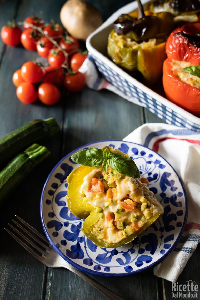 Come fare i peperoni ripieni vegetariani