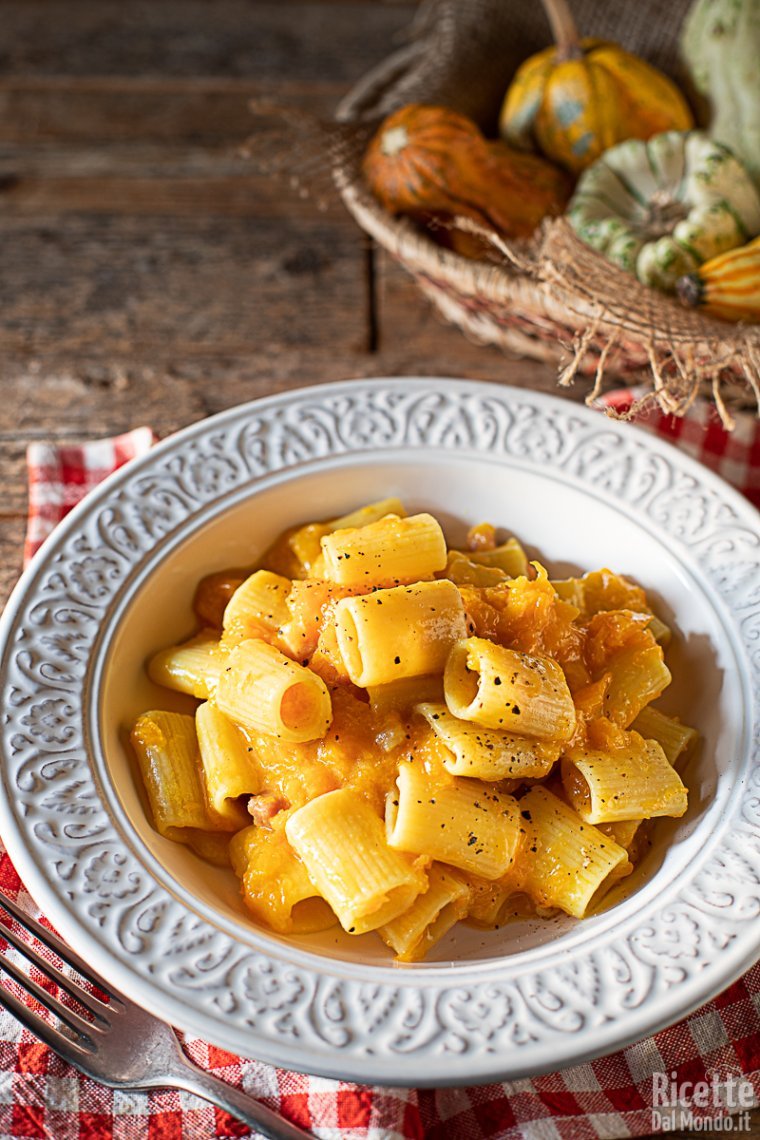 Ricetta pasta alla zucca risottata