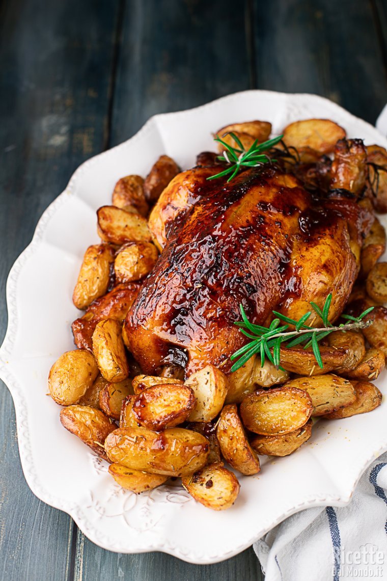 Come fare il pollo arrosto alla senape e miele