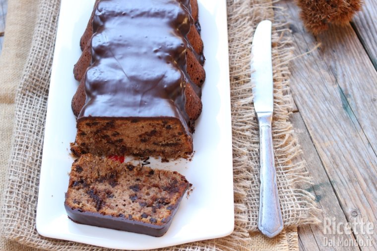 Plumcake castagne e cioccolato morbidissimo! (la ricetta senza burro!)