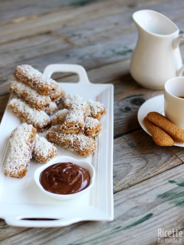 Pavesini Nutella e cocco freddi, senza cottura