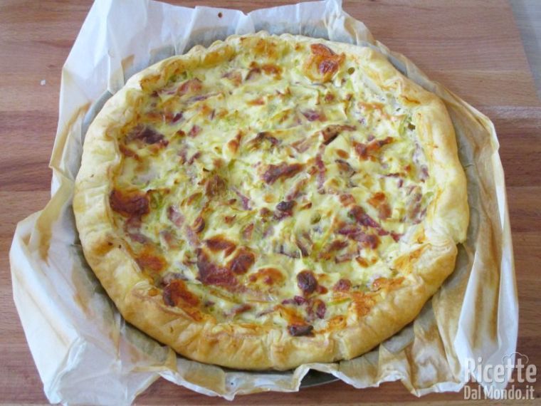 Quiche di porri e speck 12