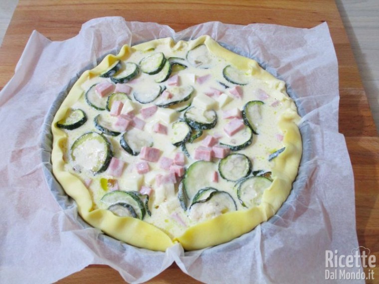 Quiche di zucchine e mortadella 8