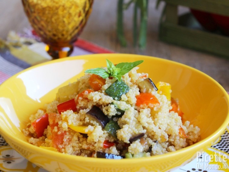 Ricetta quinoa con verdure