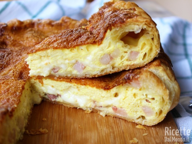 Ricetta Quiche di sfoglia con taleggio e pancetta