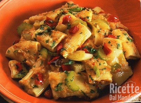Ricetta Rigatoni alla Crema di Verdure
