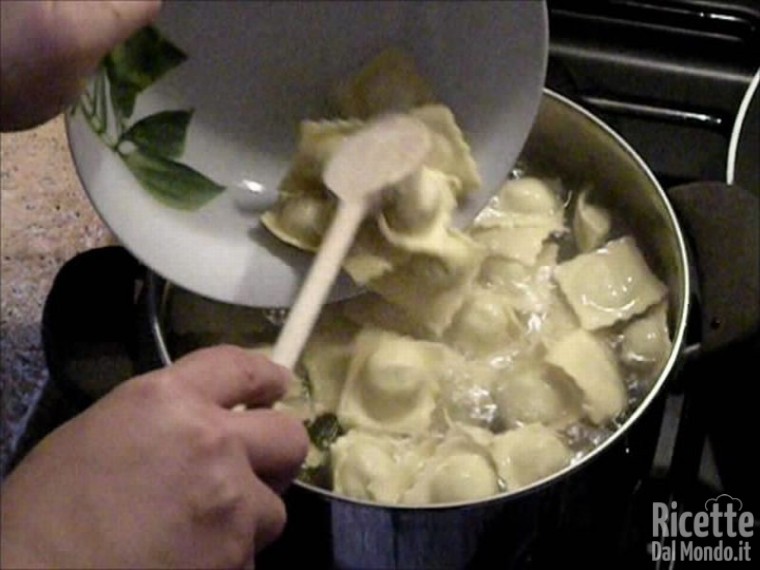 Ravioli di Magro con Mortadella
