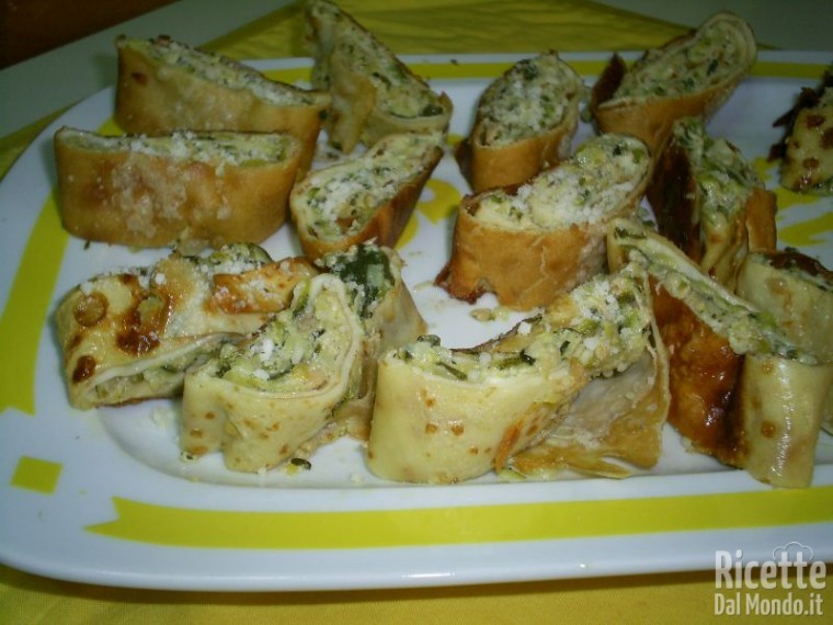 Ricetta Rotolo di Crepes alle Zucchine