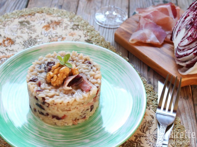 Risotto radicchio e speck