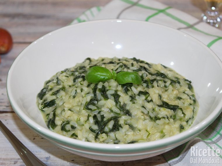 Ricetta risotto agli spinaci