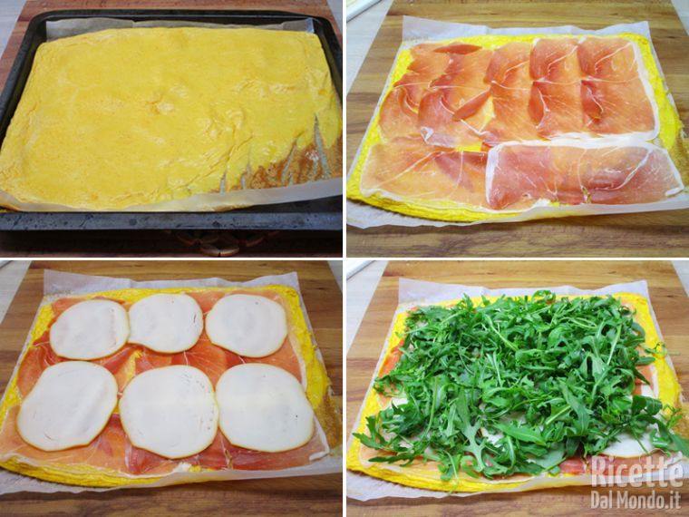Cuocere la frittata e farcirla