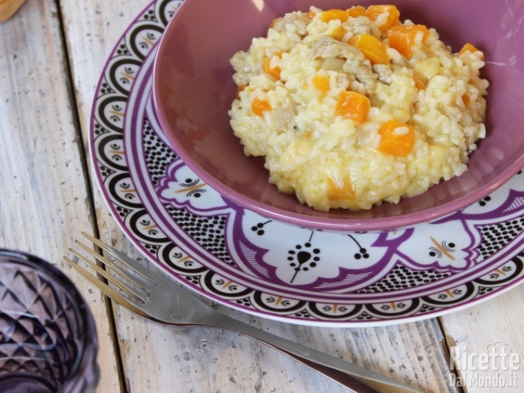 Ricetta risotto zucca, salsiccia e provola