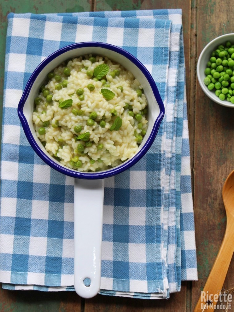 Riso e piselli freschi o surgelati RicetteDalMondo.it